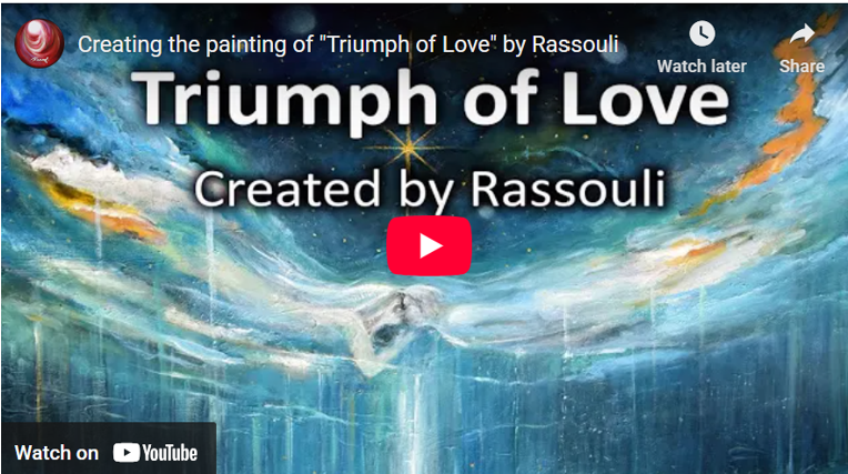 Creating the painting, “Triumph of Love”